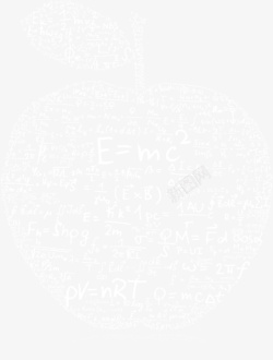 抽象方程式苹果矢量图素材