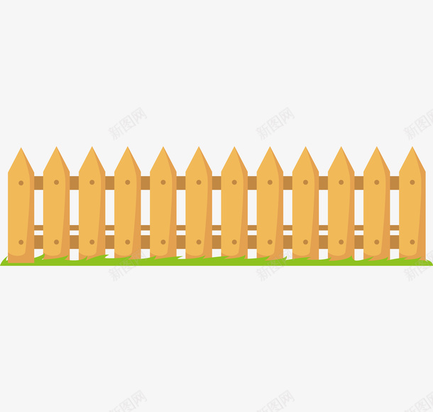卡通手绘围栏木板png图片免费下载 素材7xygeepuu 新图网