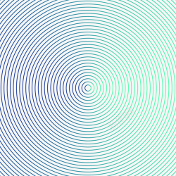 活动圆圈蓝绿渐变线条圆圈高清图片