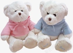 熊爪印在衣服上两个可爱小熊高清图片