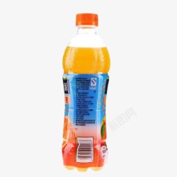 瓶装果粒橙背面素材