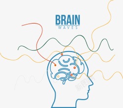 思维大脑人类大脑的发散思维矢量图高清图片