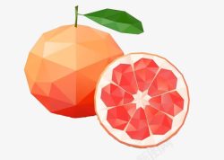 橘色钻石创意橙子水果高清图片