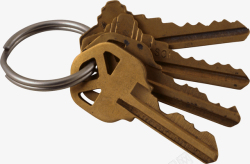 宝藏开锁钥匙钥匙串元素高清图片