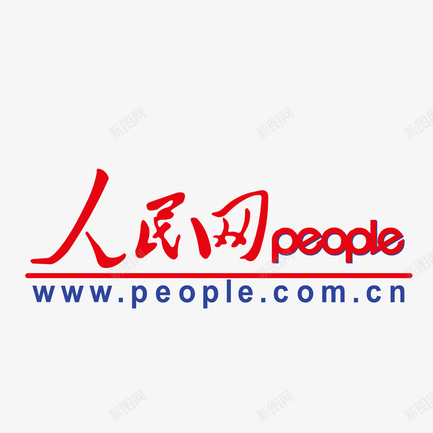 紅色人民網logo標識圖標