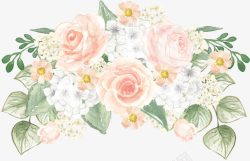 唯美婚礼玫瑰粉色素材