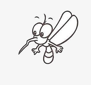 简笔画蚊子png免抠素材_新图网 https://ixintu.com 可爱蚊子 害虫 简笔画 蚊子