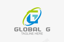 蓝绿色logo字母G的logo图标高清图片