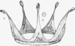 银色皇冠卡通王冠矢量图高清图片