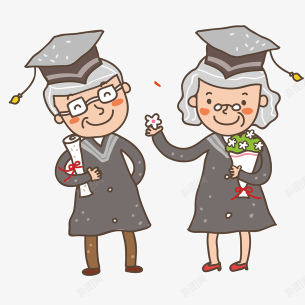 大学毕业矢量图ai免抠素材_新图网 https://ixintu.com 学士帽 插画 毕业 矢量图