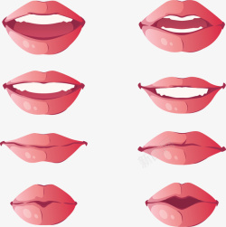 不同口型张嘴说话不同口型高清图片