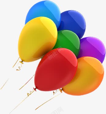 七种颜色气球光滑png免抠素材_新图网 https://ixintu.com 光滑 气球 颜色