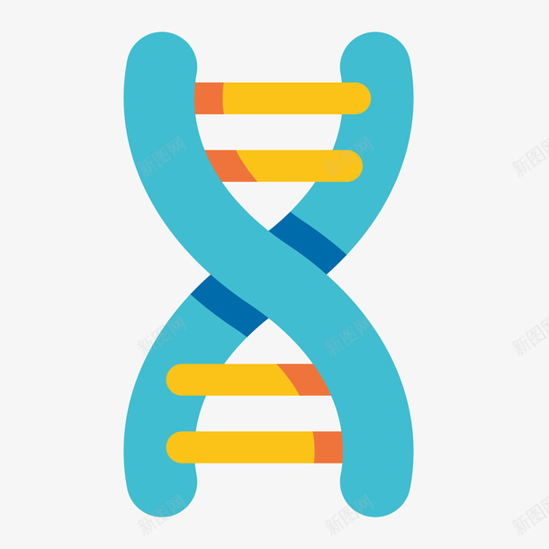 一段手绘的基因链png免抠素材_新图网 https://ixintu.com DNA 基因 基因链 扁平化 手绘 生物学 遗传 遗传学