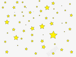 小黄鸭装饰图案闪烁的星高清图片