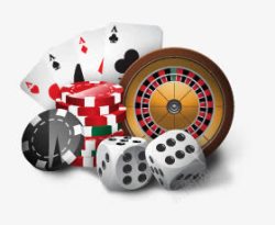 赌场元素扑克骰子素材