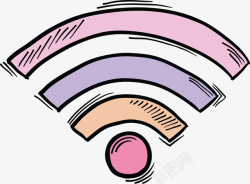 仅wifi联网手绘风互联网网络信号高清图片