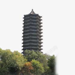 夜游天津之眼北京大学博雅塔高清图片