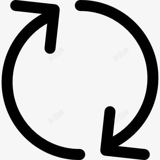 两个圆形箭头图标png_新图网 https://ixintu.com chapps 两圈 两箭 圆形箭头 循环 旋转 箭头
