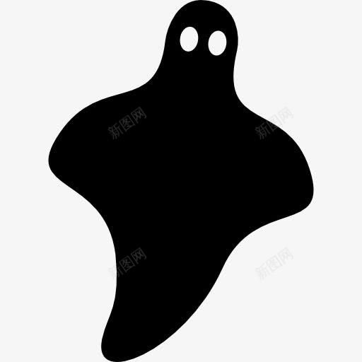 万圣节的黑色幽灵图标png_新图网 https://ixintu.com 万圣节 幽灵 形状 恐怖 鬼魂