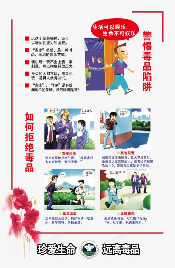 毒品陷阱png免抠素材_新图网 https://ixintu.com PSD分层 毒品漫画 毒品陷阱 毒品陷阱图片 缉毒展板 警惕 警惕毒品 设计 远离毒品