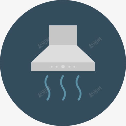 提取图标png_新图网 https://ixintu.com 厨房 安全装置 家具和家居 技术 排烟罩 机