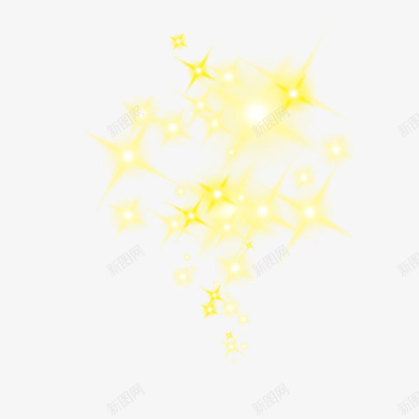 黄色闪光效果png免抠素材_新图网 https://ixintu.com 效果素材 闪光 闪光效果 黄色 黄色光