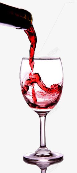 红酒葡萄酒高脚酒杯酒瓶酒杯高清图片