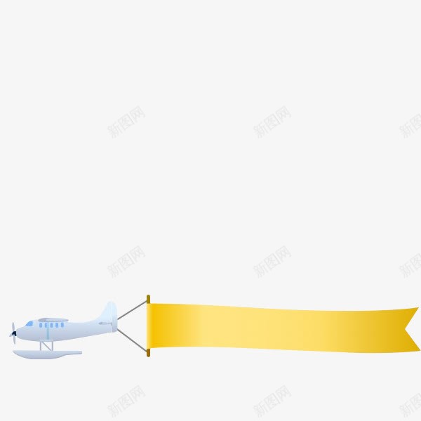 横幅飞机标题框png免抠素材_新图网 https://ixintu.com 标题 横幅 飞机