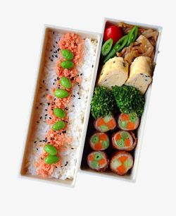 日式盒饭日式营养便当高清图片