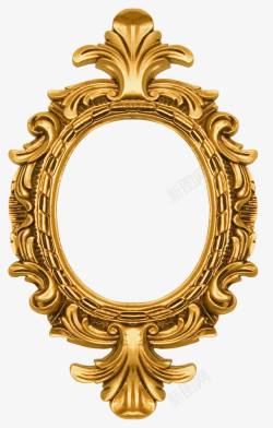 欧式镜框欧式复古华丽花纹镜框相框边框高清图片