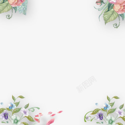 英式风格花卉花卉背景高清图片