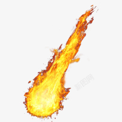 梦幻背景免费下载燃烧的火焰黄色火焰特效透明高清图片