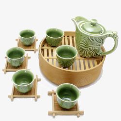 功夫茶具杯垫茶具陶瓷茶具整套茶具功夫茶具茶高清图片