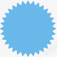 锯齿圆形蓝色png免抠素材_新图网 https://ixintu.com png素材 圆形 蓝色 锯齿