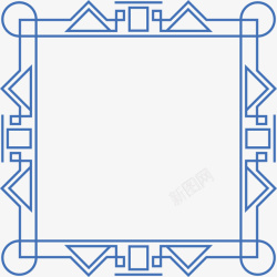 简单拼接简约几何边框纹理矢量图高清图片