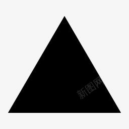 形状三角形等边黑色默认图标png_新图网 https://ixintu.com equilateral shape triangle 三角形 形状 等边