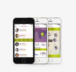 app设计ui时髦的苹果移动UI高清图片