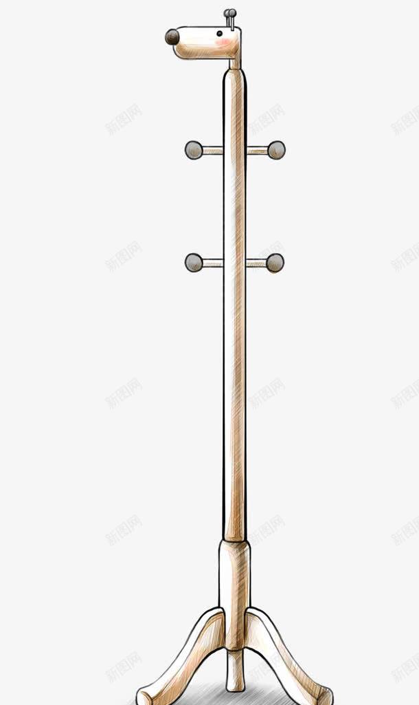 晾衣杆png免抠素材_新图网 https://ixintu.com 家居 手绘 晒衣架 晾衣杆 晾衣架
