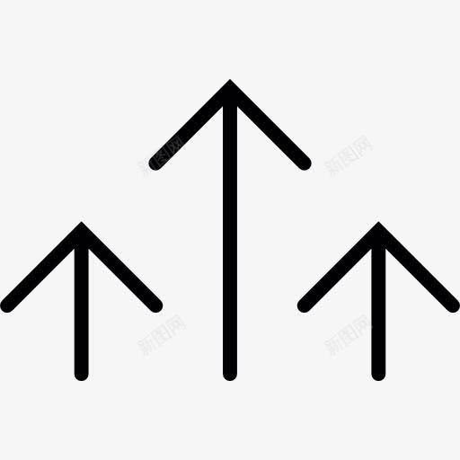 三个小箭头图标png_新图网 https://ixintu.com 上传 上箭头 方向 方向指示标志 方向标示 箭头