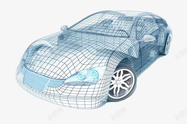 车模png免抠素材_新图网 https://ixintu.com 模型 汽车 线条