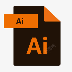 字母几何灰色AI制作软件矢量图图标高清图片