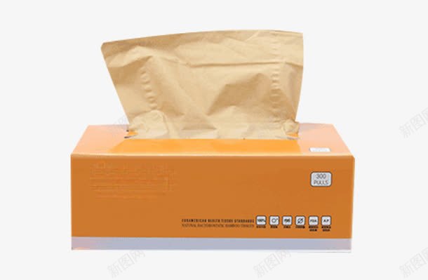 纸盒包装抽纸png免抠素材_新图网 https://ixintu.com 卫生纸包装 纸盒包装 经典抽纸包装 黄色纸盒