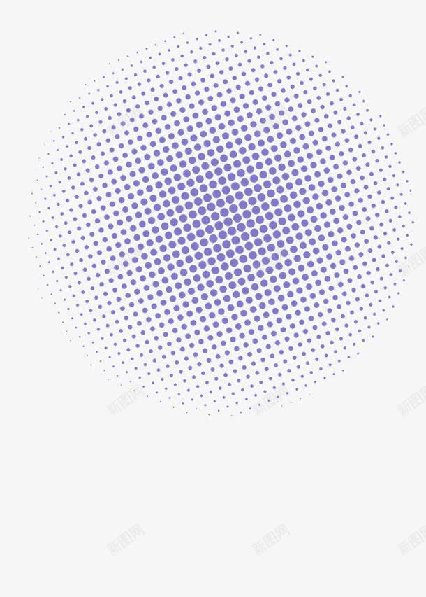 蓝紫色点元素png免抠素材_新图网 https://ixintu.com 元素 圆 扩散 渐变 点 蓝紫色