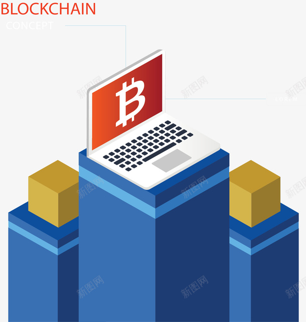 电脑交易区块链模型png免抠素材_新图网 https://ixintu.com 互联网 区块链 区块链概念 区块链模型 比特币 矢量png