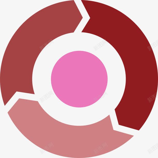 圆形商标图标png_新图网 https://ixintu.com 名片素材 圆形 平面设计 潮流图标 红色系