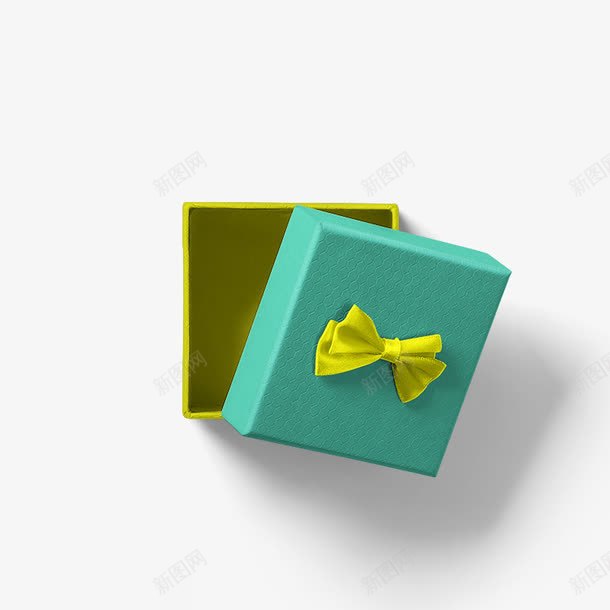 绿色礼盒png免抠素材_新图网 https://ixintu.com 家居装饰 工艺品 生日礼物 盒子 艺术品
