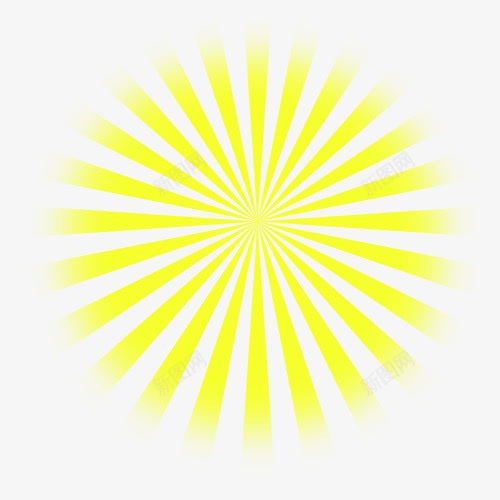 黄色放射光芒底纹png免抠素材_新图网 https://ixintu.com 光线 光芒 免抠PNG 底纹 放射 黄色