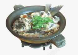 酸菜石锅鱼素材