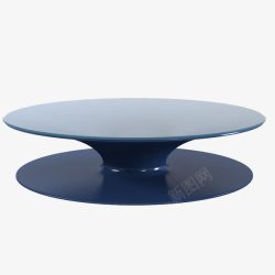 蓝色咖啡桌椅素材