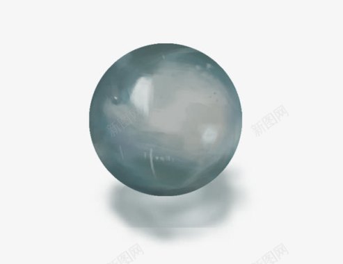 浪漫水晶四叶草产品实物玩具一颗灰色水晶玻璃球图标图标